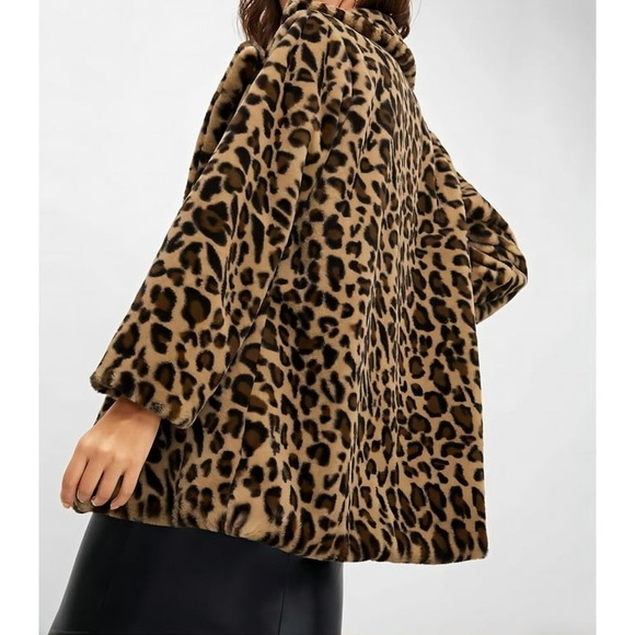 Leopard 🐆 Faux Fur Jacket - Animal Teddy coat style - Picture 4 of 5